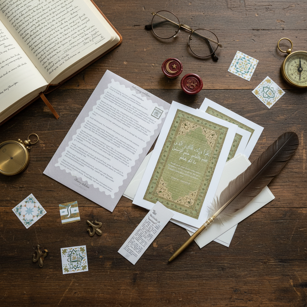 Monthly Mailclub Subscription - UK bird's eye view with academic aesthetic